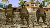 Pack de Soldados del Cuerpo de Umbrella Sin Casco y adicional también con 4 tipos de cascos tipo Swat DE GTA 5